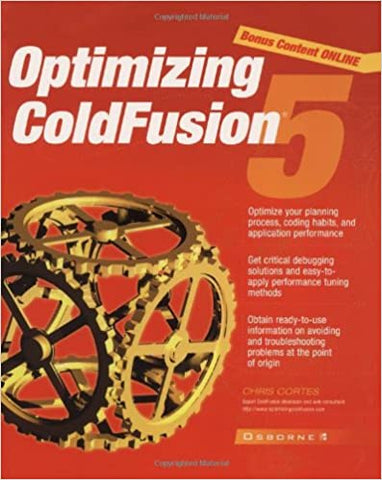 Optimizing ColdFusion 5 1st edition