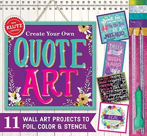 Glitter and Foil Quote Art