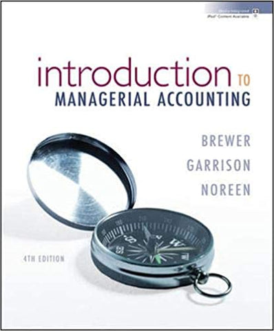 Introdution to Managerial Accounting