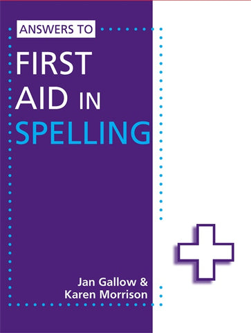 Answers to First Aid in Spelling